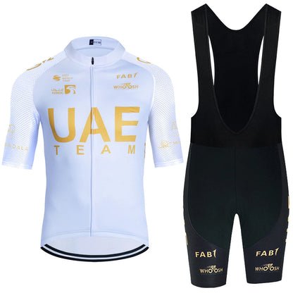 2026 New WHITE Cycling Jersey UAE Team Bike Jersey Shorts 10 Color Men Women Quick dry Ropa Ciclismo Pro Bicycle TShirt Cloth