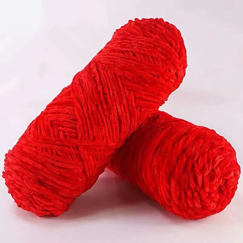 DIY 100% Polyester Velvet Yarn Amigurumi Accessories Dolphin Baby Plush Yarn Soft Chenille Yarn for Knitting 1 Skein 100g 130