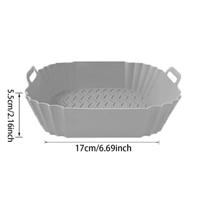 Silicone Air Fryer Liners Pot,Airfryer Basket Cooking Gadgets ,Reusable Baking Tray Non-stick Pizza Pan Oven Kitchen Accessor