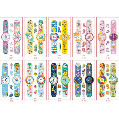 10 Sheets/Pack Kids Cartoon Unicorn Tattoo Sticker for Children's Arm Hands Body Cute Temporary Fake Tatoo - style 16