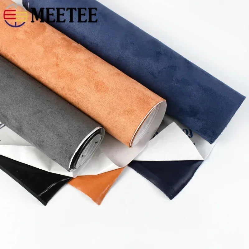 20x30/50*143cm Suede Self-adhesive Fabric Adhesive Synthetic Leather Cloth for Car Interior Door Velvet Fabrics DIY Trims Pat