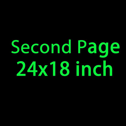 Personalized Fisrt page and Second Page 24x18 inch