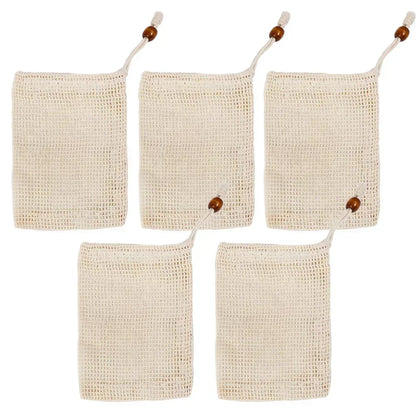 Soap Foaming Net Mesh Bags Bath Washing Tools Body Cleaning Bubble Helper Mesh Deep Cleaning Home Bathroom Exfoliating Suppli