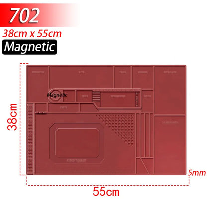 Soldering Station Mat Silicone Work Mat Heat Resistant 932°F Anti-Static - 702