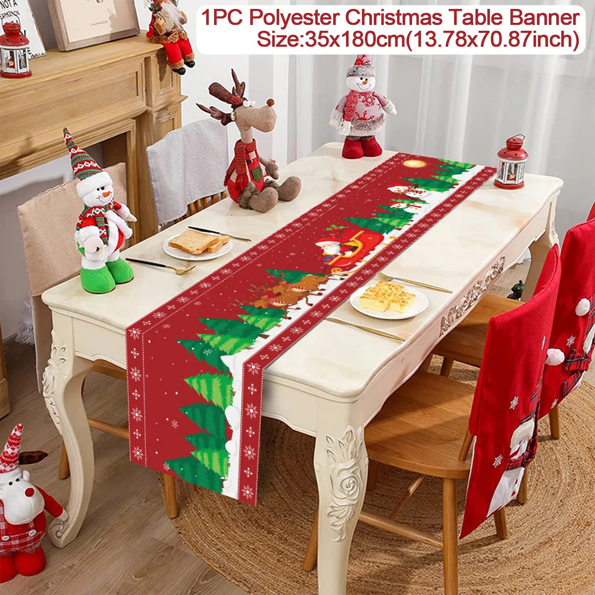 Table Runner Christmas Decoration For Home Decor 2025 Gifts - 19