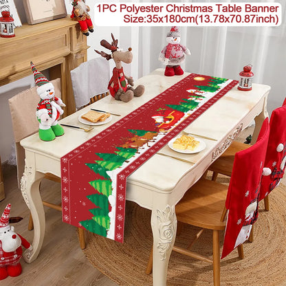 Table Runner Christmas Decoration For Home Decor 2025 Gifts - 19