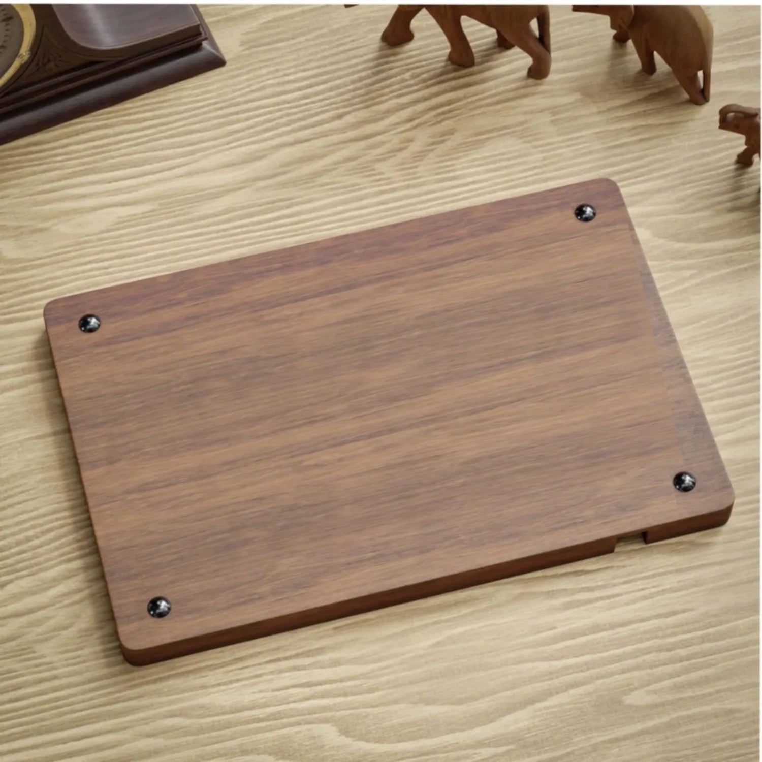 ooden Office Desktop Storage Box Solid Wood Partition Storage Box Mobile Phone Headphone Debris Storage Box Wooden Storage Tr