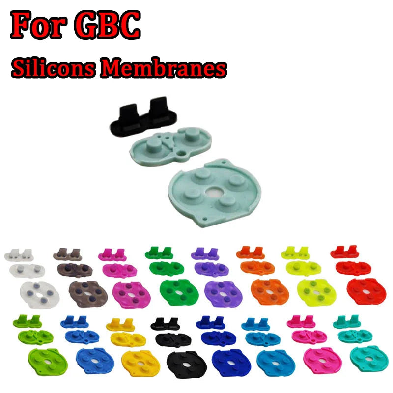 Button Rubber Silicons Membranes Pads for GBC Gameboy Color and IPS Shell Buttons Keypad A-B D-Pad Start Select Conductive Pa