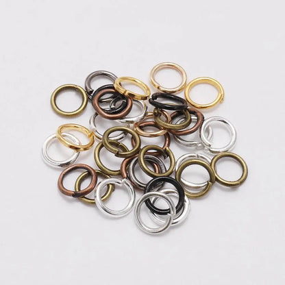 50-200pcs/lot 3-20 mm Jump Rings Split Rings Connectors For Diy Jewelry Finding Making Accessories Supplies