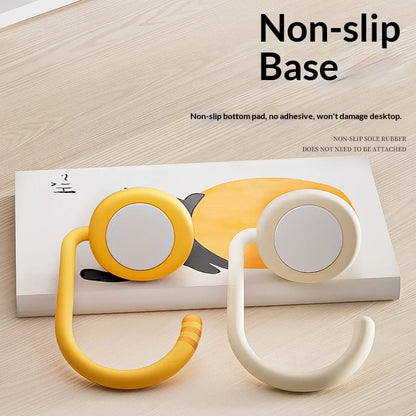 Cat Backpack Hook Desk Edge Hook Dormitory Gadget New Model with No Drilling Holes for Primary School Student Desk Side Hook.