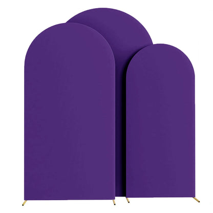 Wedding Arch Cover Arch Backdrop Cover Spandex Fitted Arch Cover for Wedding Birthday Festival Party （Without Shelf） - Dark P