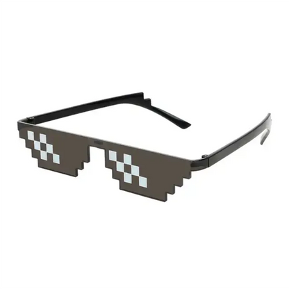 Mosaic Sunglasses Cool Party Vintage Shades Eyewear For Men Pixelated Sunglasses Black Funny Women Glasses