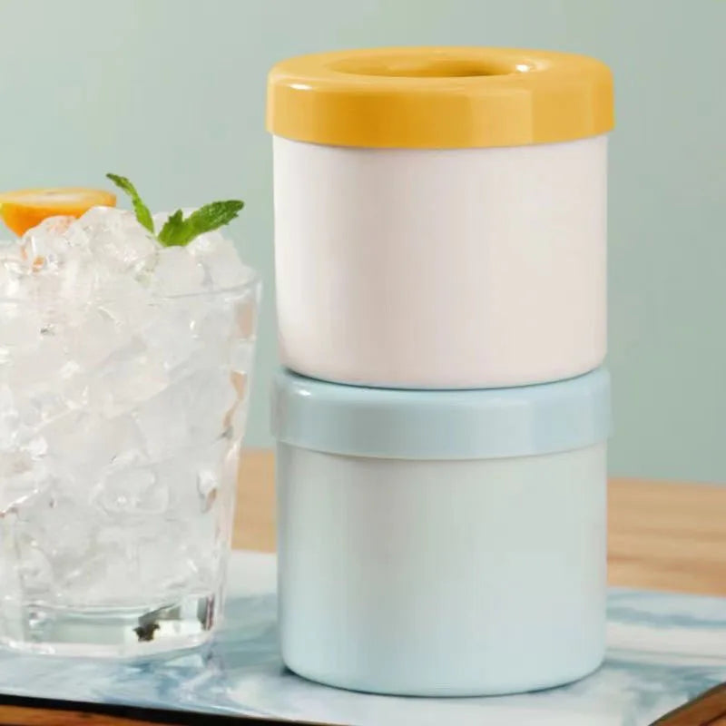 Silicone Ice Cube Mold Round Ice Bucket Summer Homemade DIY Refrigerator Freeze Ice Maker Creative Ice Cube Mold Barware Tool