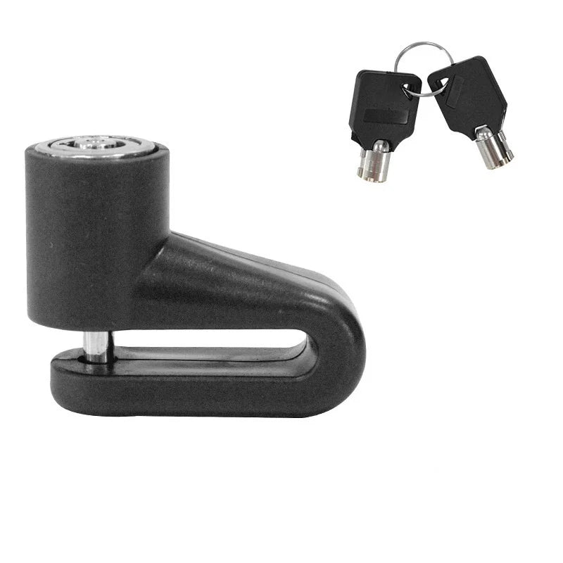 Anti-theft Disc Brake Lock or Bike Motorcycle Scooter Anti-Theft Security Lock Waterproof Portable Cycling Safety Lock with K