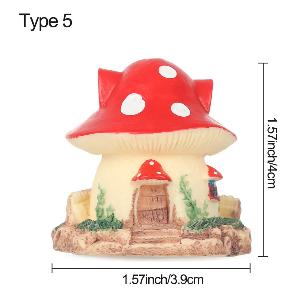 3pcs Table Chairs Miniature Set Mini Fairy Garden Furniture Ornaments Kit for Dollhouse Accessories Home Micro Landscape - 5