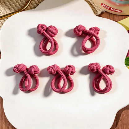 Simplicity Stretch Rubber Hair Ties for Women High Elasticity Fashion Girl Head Rope Scrunchie Hair Accessories - 19 5pcs