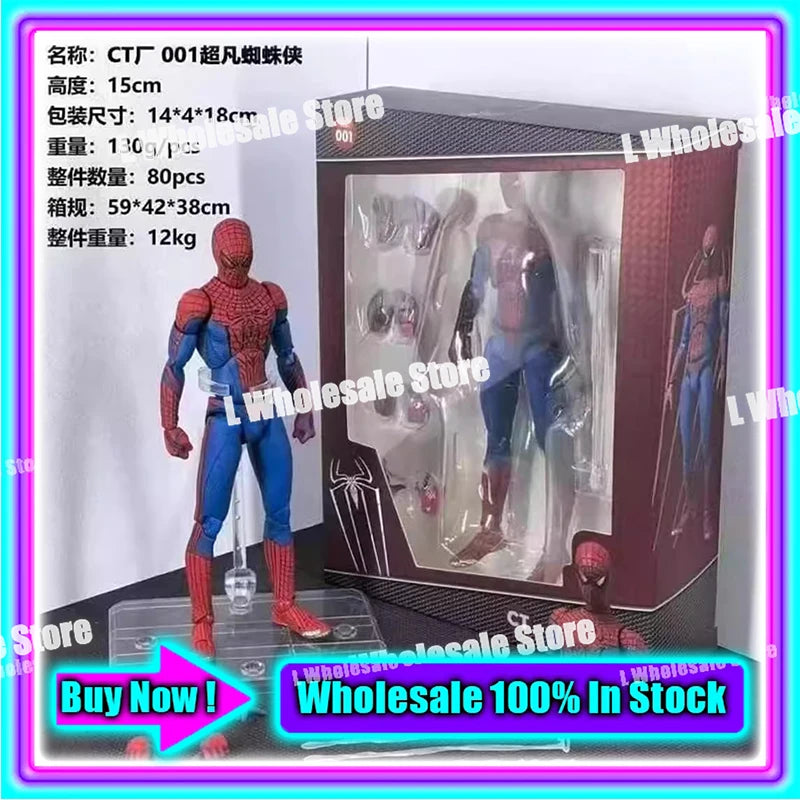 In Stock Mess Toys Superior Symbiote Scarlet Spider Ct Toys Spiderman Daredevil Batman Wolverine Anime Action Figure Gifts To