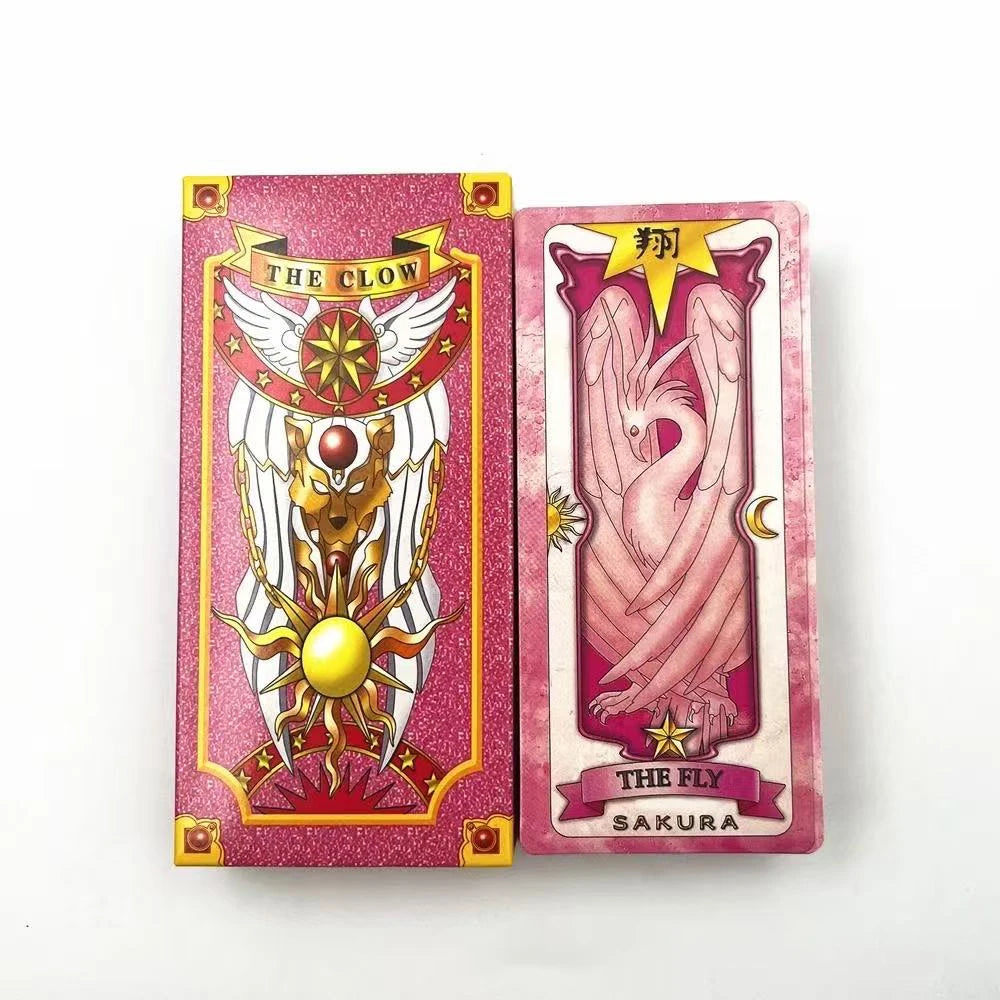 Anime Cosplay Card Captor Sakura KINOMOTO Clow Cards Tarot Prop Paper Poker Card Funny For Family Friend Party Xmas Accessori