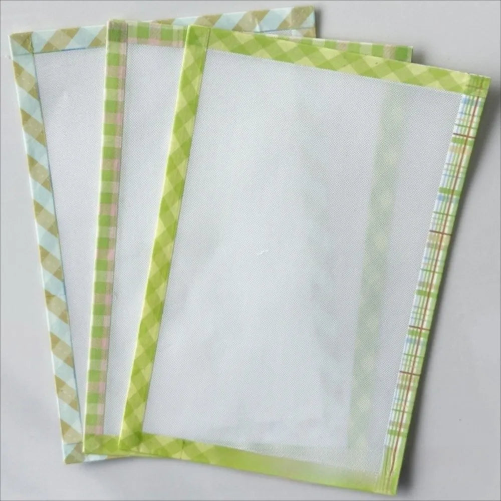 Handmade Perler Beads Baking Cloth Edge-stitched Transparent Iron-on Mat DIY Accessories Perler Beadsheat-resistant Paper