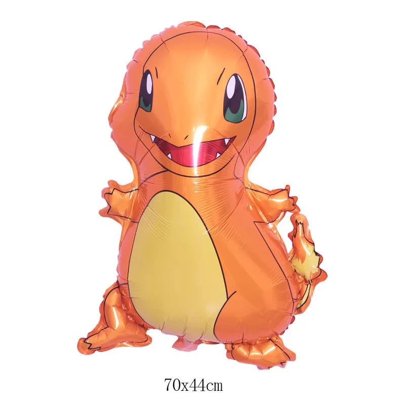 Pokemon Balloon Children Happy Birthday Party Decoration Pikachu Charmander Anime Figure Balloons Cute Cartoon Party Supplies