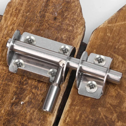 1 PCS Door Latch Solid Sliding Bolts Latch Hasp Home Hardware Gate Safety Toilet Door Lock - Without screws