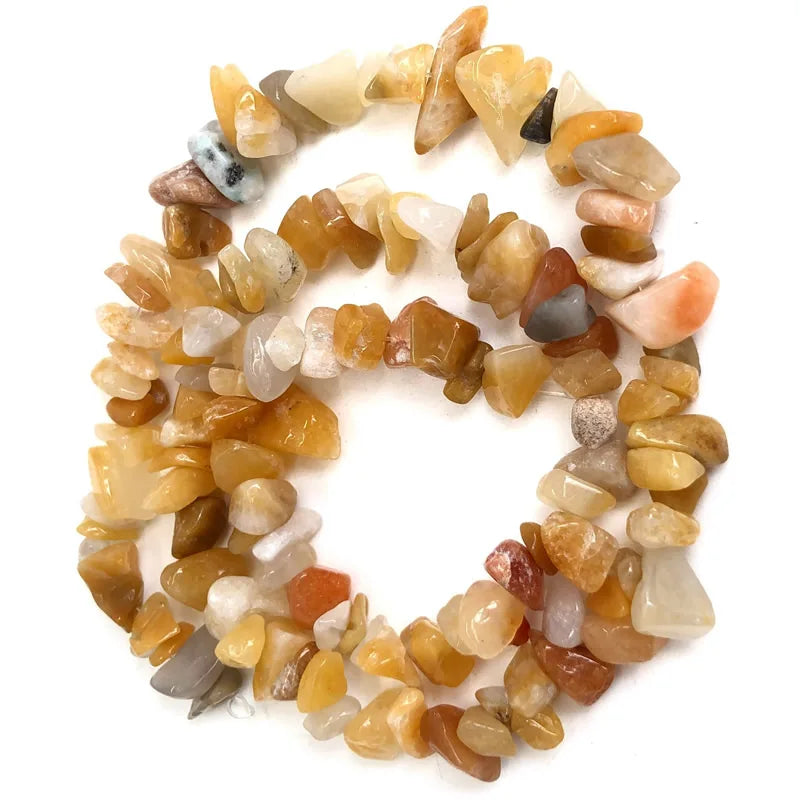 Natural Stone Chips Beads 5-8mm Irregular Gravel Crystal Quartz For Jewelry Making Freeform Beads Diy Necklace Bracelet 15'' 