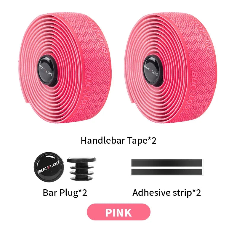 BUCKLOS Bicycle Handlebar Tapes Road Bicycle Handlebar Tape Anti-slip Waterproof Cycling Bar Wrap Road Bike Accessories - Pin