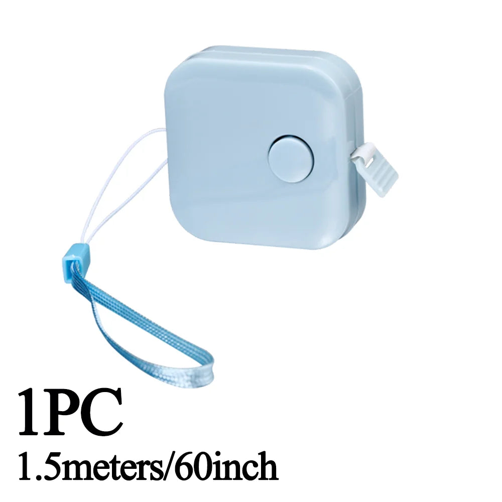 Sewing Tape Measure Dual Sided Retractable Ruler with Push Button Ruler for Weight Loss Medical Body Measurement Tailor Tool 