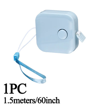 Sewing Tape Measure Dual Sided Retractable Ruler with Push Button Ruler for Weight Loss Medical Body Measurement Tailor Tool 