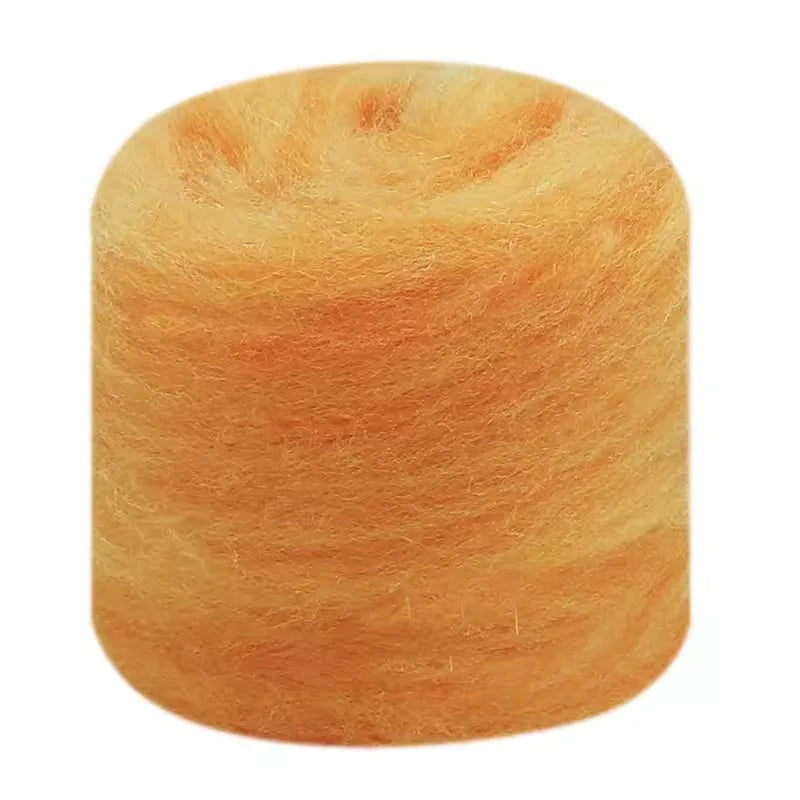 Needle Felting Wool Fibre Wool Roving for DIY Craft Materials, Needle Felt Roving Fabric Felt Craft Toys Handmade Felting Cra