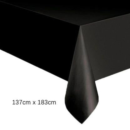 Disposable Tablecloth White Pink Table Cover Plastic Rectangle Desk Cloth for Birthday Wedding Party Table Decor Xmas - 1pc G