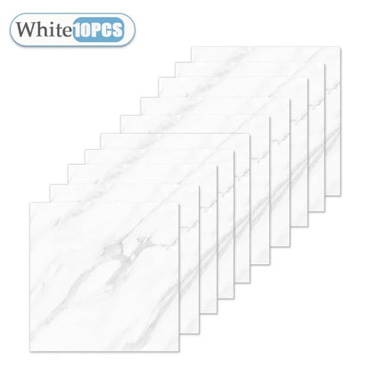 10/20/40PCS 30x30cm Self Adhesive Wallpaper Waterproof Tile Stickers FloorSticker for Kitchen Bathroom Ins Style Home Decor -