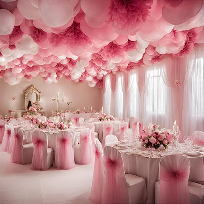1/2/3/5/10M Wedding Tulle Backdrop Curtains,Sheer Backdrop Curtains for Birthday Party Spring Party,Photography Backdrop Deco