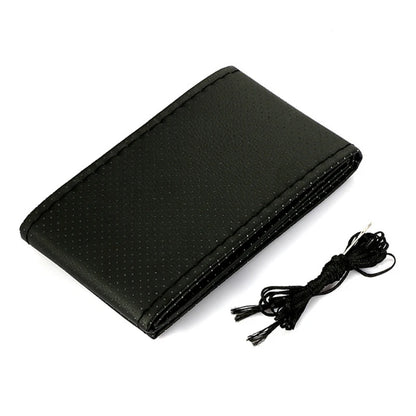 Car Steering Wheel Cover Needles And Braid Thread Artificial Leather Car Covers Suite 3 Color DIY Texture Soft Auto Accessori