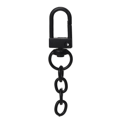10pcs/lot Keyring Lobster Clasp Spring Buckle With Chains Colored Keychains For DIY Jewelry Making Key Ring Hooks Bags Buckle