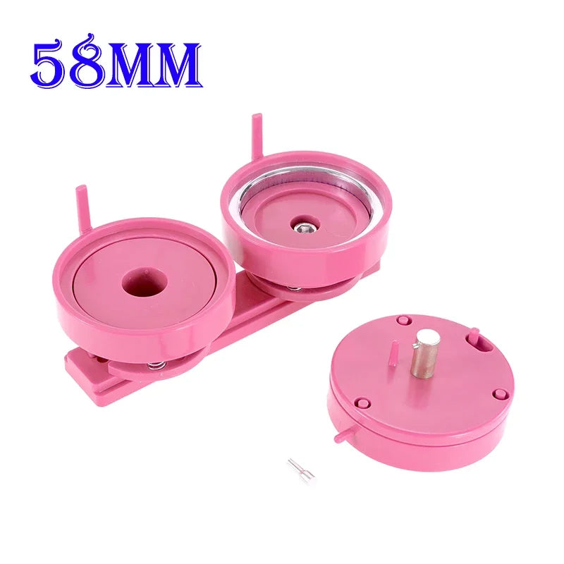 25/32/37/44/58/75mm Badge Maker Molds DIY Button Badge Maker Press Machine Interchangeable Die Mould Round Badge Punching Die