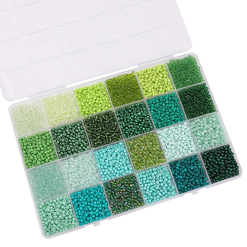 About 5200Pcs24 Grid Rice Bead Box Handmade DIY Jewelry Bracelet Earrings Kandi Jewelry Accessories Materials - style4