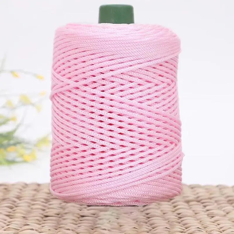 Summer Crochet Yarn Ice Rope 3mm Thread For Hand Knitting Bag Sun Hats Shoes Woven DIY Hook Cushion Silk Medium Thick About 2