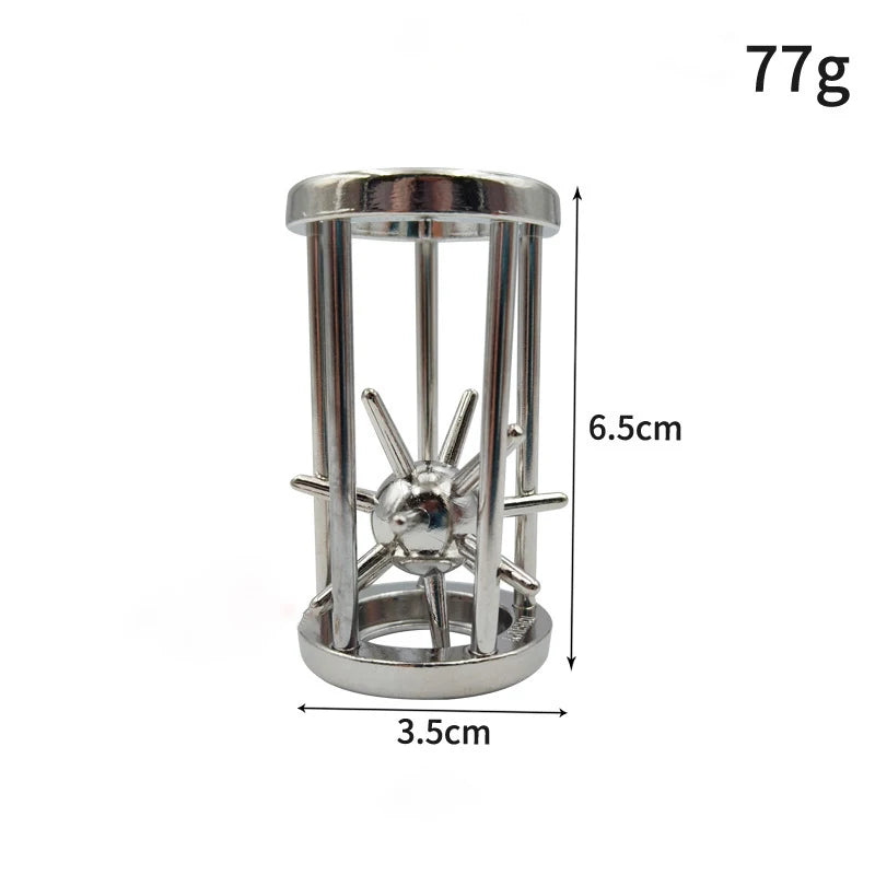 Lock Puzzles Classic IQ Metal Brain Teaser Magic Baffling Puzzles Game Toys For Children Adults Funny Gifts Metal Puzzle - 7
