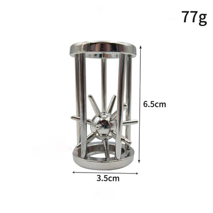 Lock Puzzles Classic IQ Metal Brain Teaser Magic Baffling Puzzles Game Toys For Children Adults Funny Gifts Metal Puzzle - 7