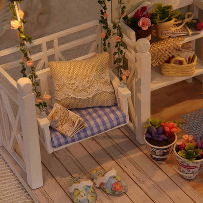Kitten Mini Doll House 3D Puzzle Assembly Model Building Kit Creative Room Bedroom Decoration With Furniture Wooden Crafts Gi