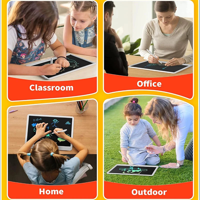 8/11/13/16 Inch LCD Drawing tablet Writing Board Kids Doodle Painting Handwriting Pad Toy for 3 4 5 6 7 8 Years Girls Boys Gi