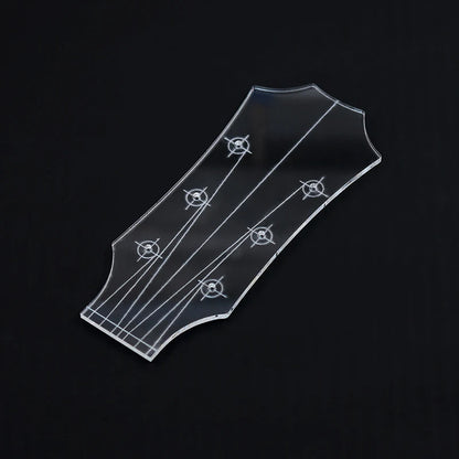 Guitar Head Template Electric Guitar Acoustic Guitar Ukulele Transparent Acrylic Template Guitar Making Mold - TL-QTMB10