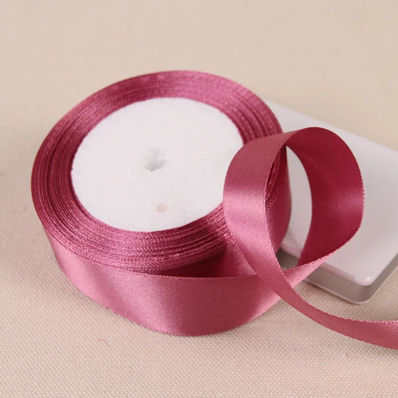 6/10/15/20/25/40/50mm Satin Ribbons DIY Artificial Crafts Wedding Party Supplies Handicraft Sewing Accessories Material 22met