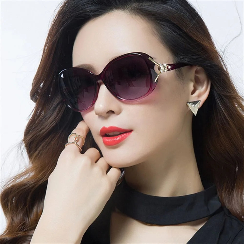 Sunglasses for Women Men Classic Retro Vintage Oversized Eyewear Fashion Shades Round Faced Driving Glasses