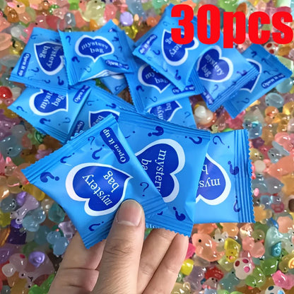 60pcs Glow In The Dark Mini Resin Animals & Mushroom Blind Bags Fairy Garden Decor Micro Landscape Birthday Gift Surprise - 3
