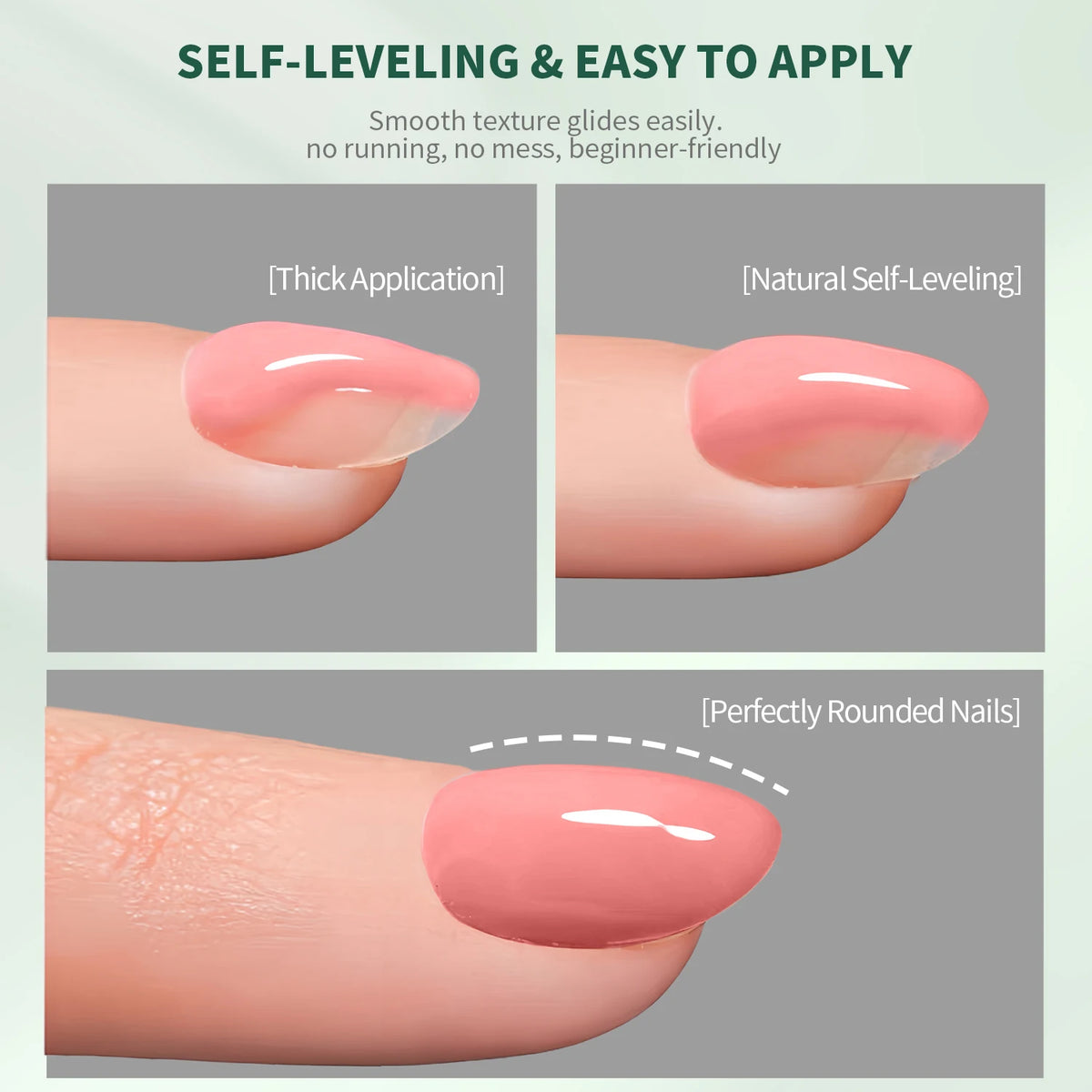Nailpop 7IN1 Multi-Functional Builder Gel 4Colors Extension Strength Apex Building Base for Beginner Friendly Manicure 15ml