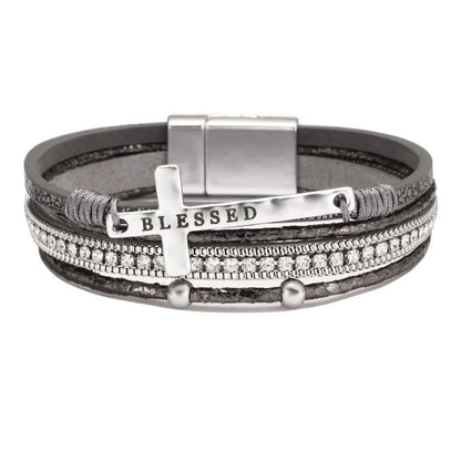 Bohemian Cowboy Chic Cross Bracelet Western Jewelry For Women Christian Bracelets Religious Bracelets - Hot Stamping