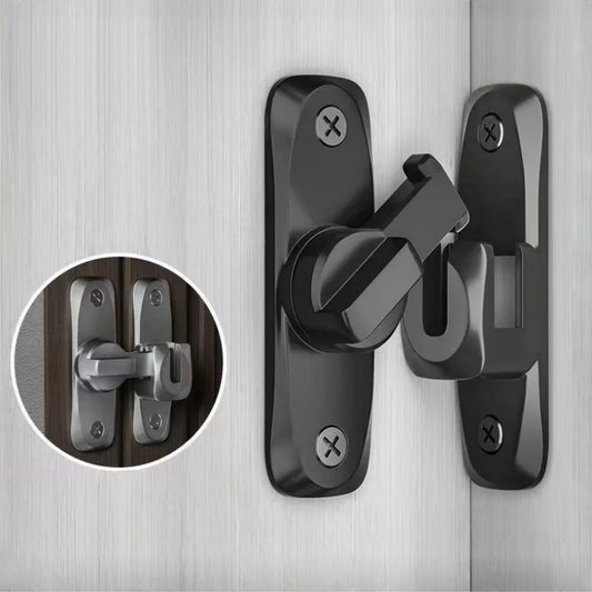 90/180 Degree Flip Door Lock Home Security Sliding Door Latch Small Gate Latches Hardware Anti-theft Lock Zinc Alloy Door Bol