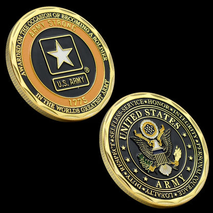 Souvenir Coin Veterans Memorial Coin US Army Military Challenge Coin